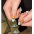 thumbnail image 3 of Uñas Postizas Pethawata Azul Leopardo Cortas Ovaladas 10 Piezas, 3 of 3