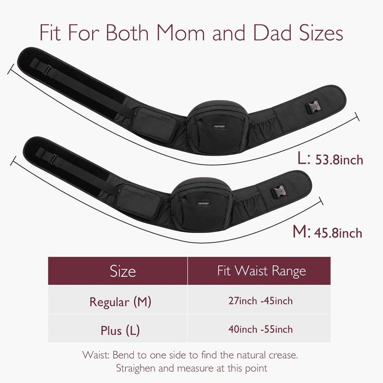 Hip Seat Baby Carrier with Ergonomic Support and Pockets photo 5