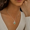 thumbnail image 3 of Beautlace 925 Sterling Silver Rose Heart Necklace,Rose Flower Pendant Necklace Jewelry Birthday Christmas Valentines Mother's Day Gifts for Women Mom-May, 3 of 12