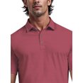 thumbnail image 4 of Ben Hogan Men's and Big Men’s Allover Abstract Floral Printed Short Sleeve Golf Polo Shirt, up to Size 5XL, 4 of 7