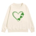 thumbnail image 4 of Otqutp Girls St Patricks Day Sweatshirt Cute Crewneck Irish Clove𝐫 T-Shirt Long Sleeve Pullover Sweater Teens Saint Patty's Outfit, 4 of 8