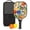 Black, variant on Pickleball Paddles Set Of 1, Fiberglass Surface, Vintage Floral Print, 1 Paddle, 2 Balls & Bag