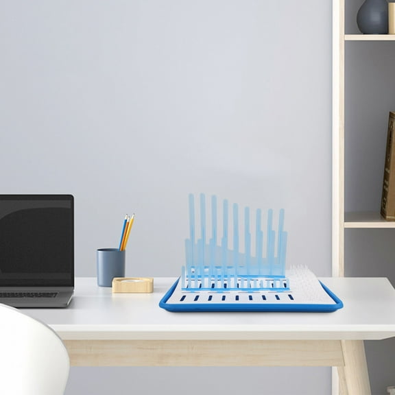 CRAFTHROU 1Pack Layered Baby Bottle Drying Rack 14.4x11.6x9.4in for Newborns