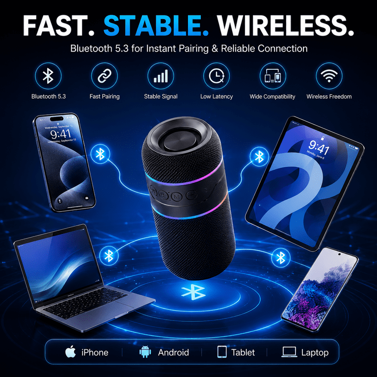 NIUTA Magnetic Split Bluetooth Speaker - Black photo 3