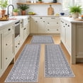 thumbnail image 5 of MeyJey Kitchen Rug Set 3 Piece, Non Slip Machine Washable Mats for Home Floor and Living Room, Gray, 5 of 11