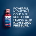 Vicks Nyquil High Blood Pressure Cold and Flu Medicine, Liquid 12 oz