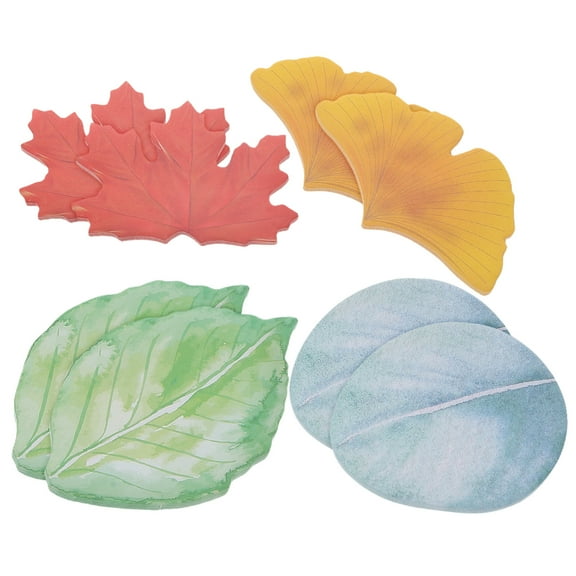 unbranded  8 Pcs Small Notes Leaf Sticky Writing Stickers Clean Office