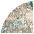 thumbnail image 6 of SAFAVIEH Madison Candelario Abstract Polka Dots Area Rug, Grey/Blue, 3' x 3' Round, 6 of 8