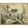 thumbnail image 2 of Pinelli, B. 18x15 White Modern Wood Framed Museum Art Print Titled - Classical Landscape I, 2 of 4