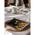 thumbnail image 6 of Yellow Leaf Cloth Napkins Set of 8 Reusable Dinner Napkins, Fall Plant Country Vintage Watercolor Black Cocktail Napkin Washable Table Napkins for Wedding/Holiday Party/Baby Shower 20"x20", 6 of 7