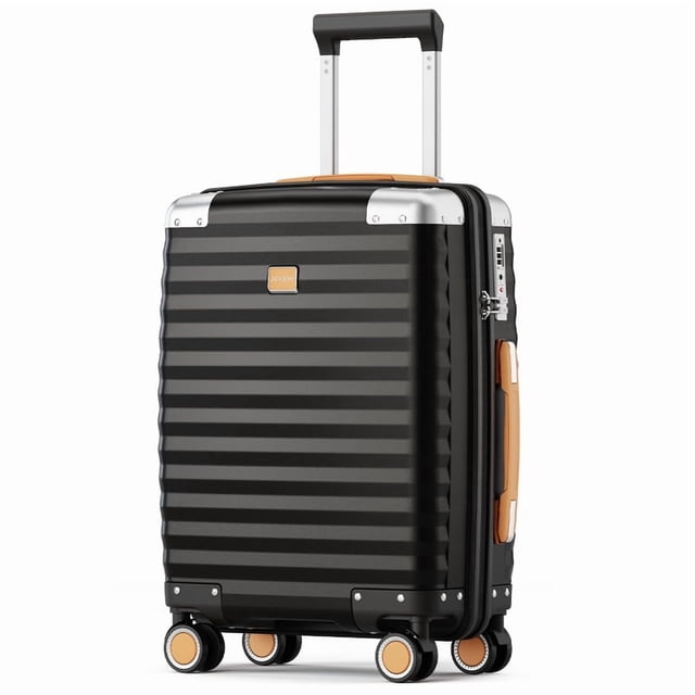 Joyway Valise de Cabine de 20 Pouces avec Protections d'Angle Métalliques, Serrure TSA, Roulettes Multidirectionnelles, Coque Rigide Légère