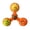 orange, variant on SharkTRUE Rotating Pet Bell Toy for Cats and Dogs, Interactive PETG ABS Chew Toy, 11cm Multicolor