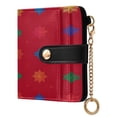 thumbnail image 2 of Small Wallet For Women Bifold Leather Pocket Coin Credit Card Holder With RFID Blocking Pattern with Stars, 2 of 6