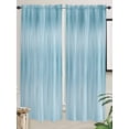 thumbnail image 5 of Teal Blue Living Room Curtains 2 Panel, Modern Abstract Art Ombre Striped Cafe Window Treatment, Extra Long Farmhouse Bedroom Bathroom Kitchen Curtains Drapes 104"x72", 5 of 6