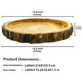 thumbnail image 3 of VintiquE Wooden Handmade Serving Tray Salad Bowl II Serving Platter Tray II Set of 3 Log for Serving Bark Wooden Tray (Size :- (Small 8 inch) (Medium 10 inch) (Large 12 inch), 3 of 6