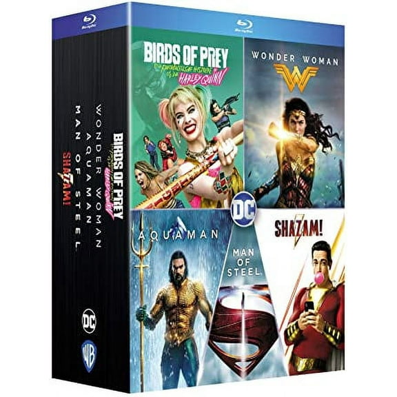 DC Universe Collection - 5-Disc Box Set ( Birds of Prey : And the Fantabulous Emancipation of One Harley Quinn / Shazam! / Aquaman / Wonder Woman / Man of Steel [ Blu-Ray, Reg.A/B/C Import - France ]