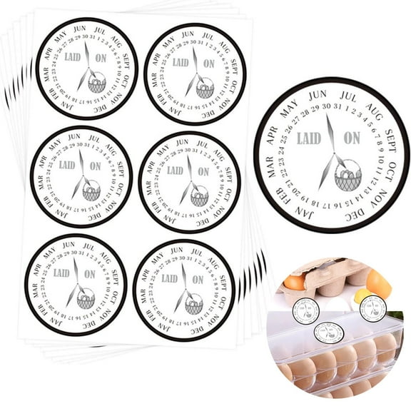 Laid on Date Stickers Labels, 2inch Farm Fresh Eggs Stickers for Egg Cartons 120Pcs