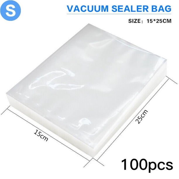 Bolsas para sellado al vacío que evitan pinchazos, bolsas para sellado al vacío precortadas de tamaño pinta de 6" x 10", prolongan la frescura y la nutrición de los alimentos, 200 bolsas para sellado