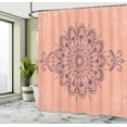 thumbnail image 4 of Ambesonne Oriental Shower Curtain, Mandala Art Design Floral, 69"Wx75"L, Dark Indigo, 4 of 4