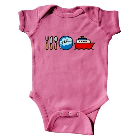 

Inktastic Cruising Eat Sleep Cruise Gift Baby Boy or Baby Girl Bodysuit