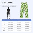 thumbnail image 6 of Kdxio Green Kiwi Print Men's Sleep Pajama Pant Lounge Pants with Pockets, 6 of 8