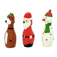 thumbnail image 4 of Chiwava 3 Pack Small Christmas Dog Toys for Interactive Dogs Latex Squeaky Santa Toy, 4 of 10