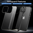 thumbnail image 6 of Casus Frosted Matte Silicone Frame Shockproof Case for iPhone 13 - Black, 6 of 6
