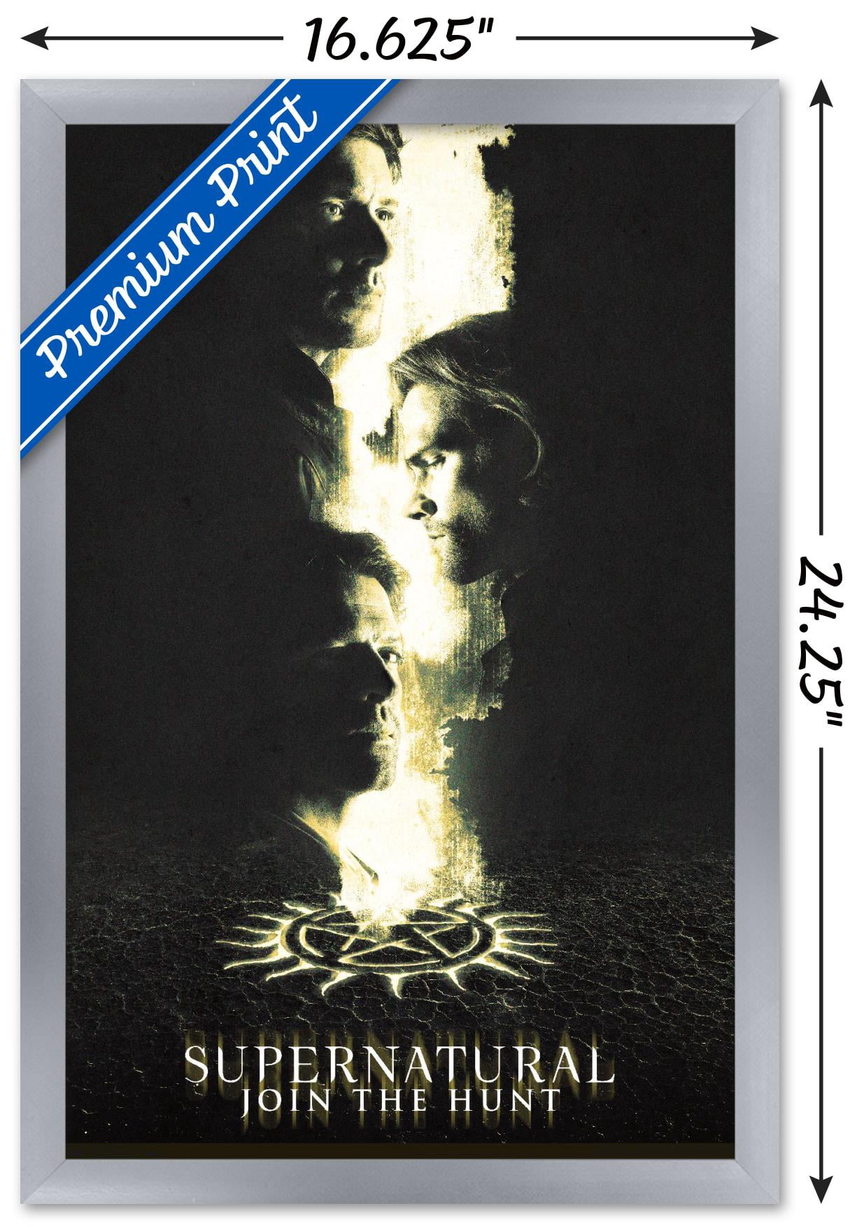 Supernatural - Season 14 Wall Poster, 14.725" x 22.375", Framed