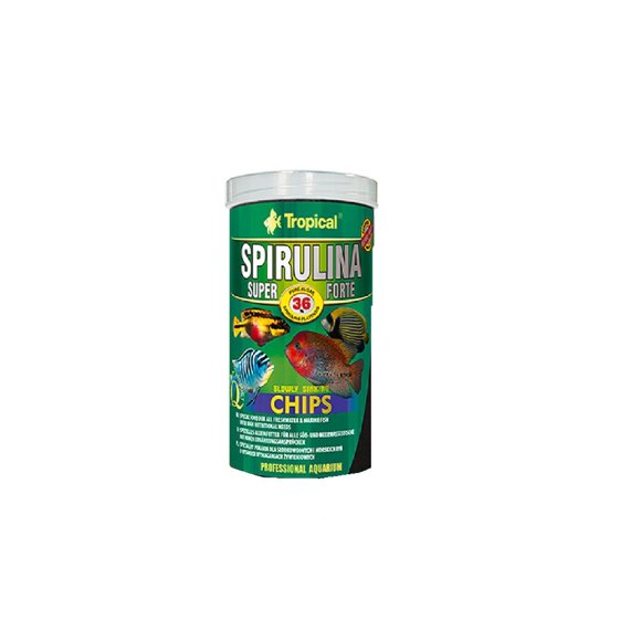 Alimento Spirulina Forte Chips Cíclidos 130gr Tropical TP-60574