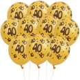 thumbnail image 2 of Globos de látex 10 en 1 con confeti para fiestas, bodas y adornos navideños 40_Golden, 2 of 3