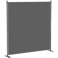 thumbnail image 1 of Outsunny Freestanding Outdoor Privacy Screen, Privacy Panel, Dark Grey, 1 of 10