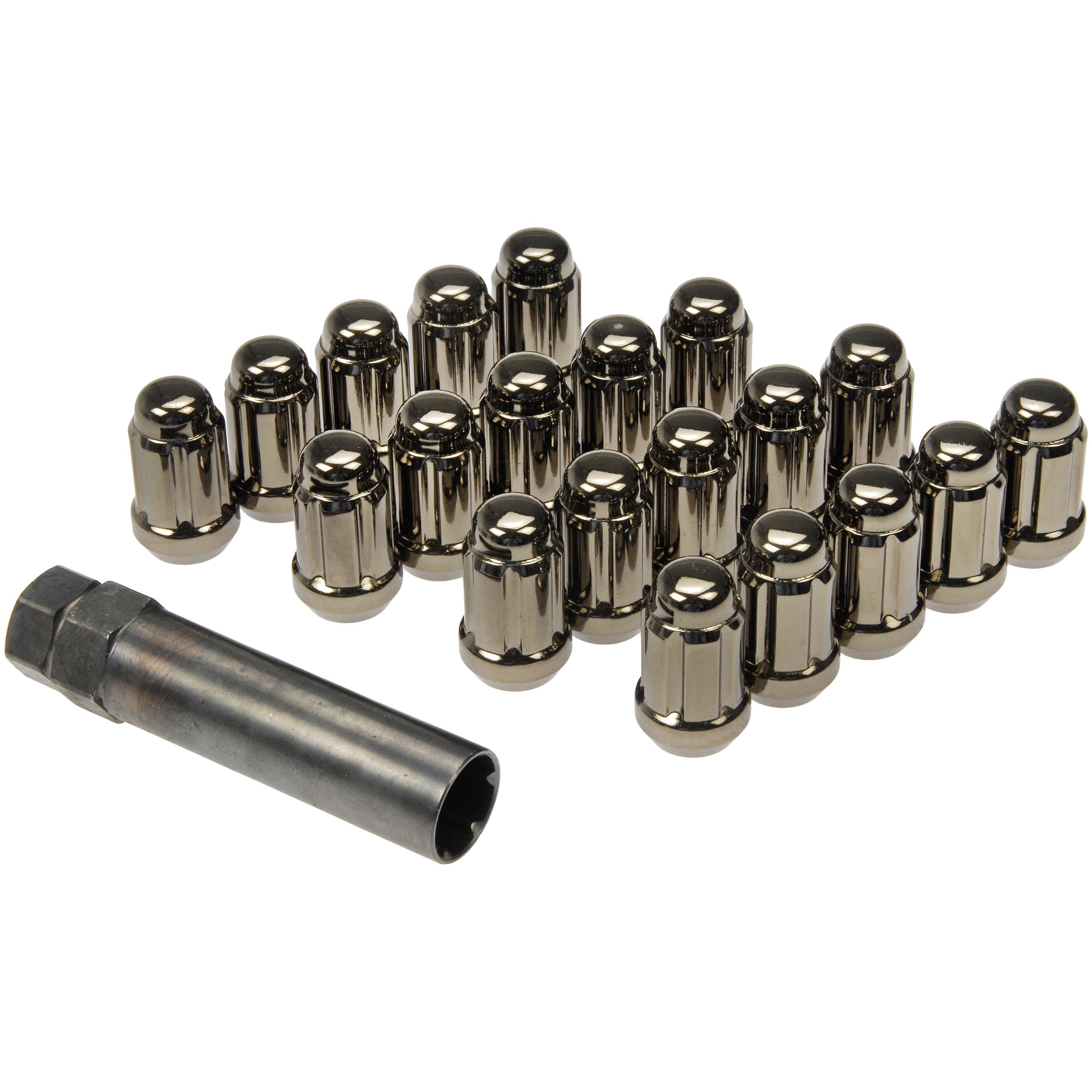 Dorman 711-655H Wheel Lug Nut for Specific Models, Gunmetal (Pack of 21)