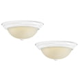 thumbnail image 1 of Design House 579201 Travis LED Plafonniers&44; Blanc - Pack de 2, 1 of 1