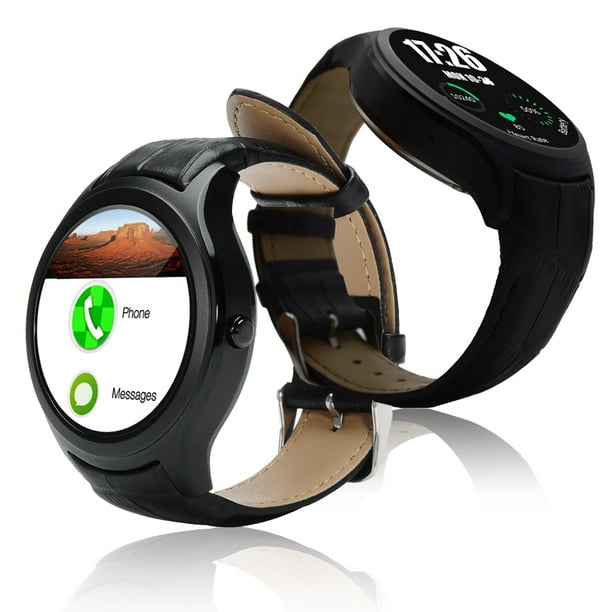 A6 SmartWatch & Phone - Android 4.4 OS + Bluetooth 4.0 + Pedometer + Heart Monitor + WiFi