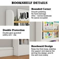 thumbnail image 3 of VGBYUJ Behind The Door Bookshelf, 6 Tier Slim Bookcase for Narrow Space, Space-Saving Wall Mount Narrow BookShelf for Bedroom Living Room Kitchen, White, 3 of 9