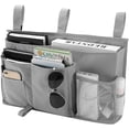 thumbnail image 6 of Bedside Caddy Hanging Bed Organizer Storage Bag Pocket for Bunk and Hospital Beds, College Dorm Rooms Baby Bed Rails,Camp (8 Pockets),Gray, 6 of 7