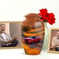 thumbnail image 4 of JAGASY Red Classic Car Urn - Funeral Urn for Ashes Adult Male & Female - Set of 5 Burial Gift for Memorial - Large 10 Inch Urns for Human Ashes - Keepsake Urns 3 Inch - (1 Large, 4 Tiny), 4 of 5