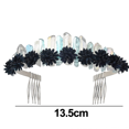 thumbnail image 2 of Corona de la diosa de la luna Tiara de cuarzo de cristal crudo Corona de sirena Hada de la boda Tiara de carnaval Diadema festiva Zhivalor  CPB-DE-LYY981-4, 2 of 5