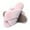 Pink, variant on LORDFON Open Toe Cross Band Womens House Slippers Fluffy Indoor Slip On Slippers