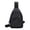 Black1, variant on Unisex Versatile Chest Sling Bag – 3-in-1 Crossbody Shoulder Backpack, Lightweight Multi-Compartment Daypack for Work, Travel, and Leisure Light Purple