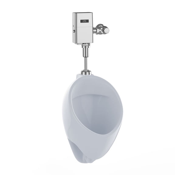 TOTO® Wall-Mount ADA Compliant 0.125 GPF Urinal with Top Spud Inlet and CEFIONTECT® Glaze, Cotton White - UT105UG#01