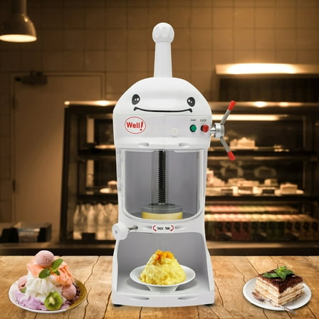 Electric Ice Shaver Crusher Snow Cone Maker 350W Ice Cream Shaving Machine 110V 90kg/H