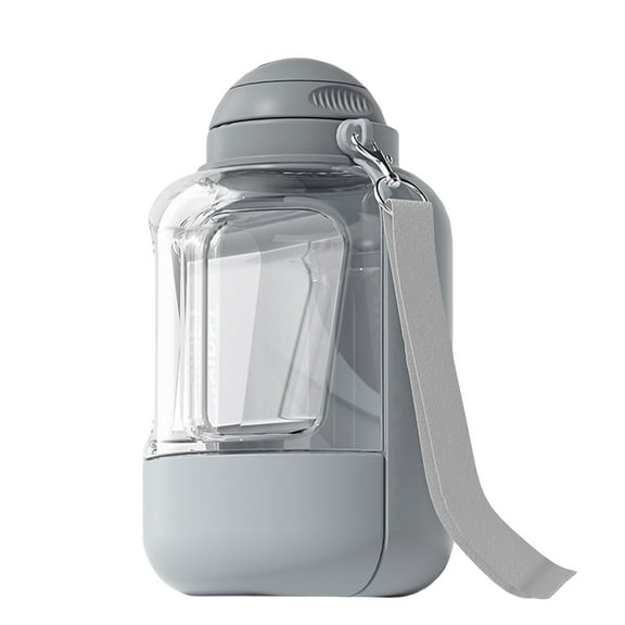Acahhotxx watering bottle, Pet Drink Bottle Water Treat Container for Walking All Size Dog Portable Water Dispenser for Outdoor Activity - Gray - XL