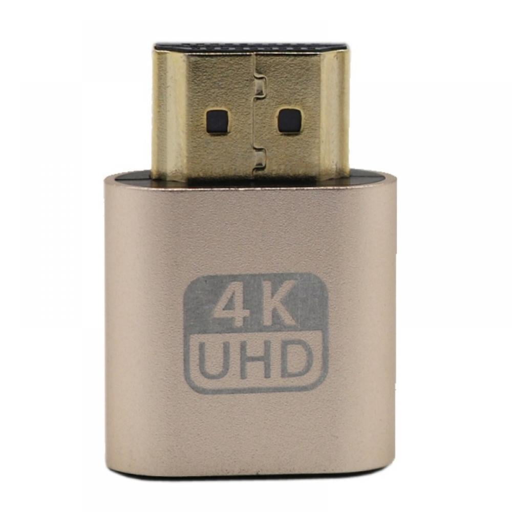 TOTOT 2-Pack VGA Virtual Display Adapter HDMI Dummy Plug Video Card Headless Ghost Display Emulator for Miner Mining Gold