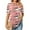Pink, variant on Aloohaidyvio Tops for Women,Womens Fashion T-Shirt Short Sleeves Puff Sleeve Blouse V-Neck Casual Tops