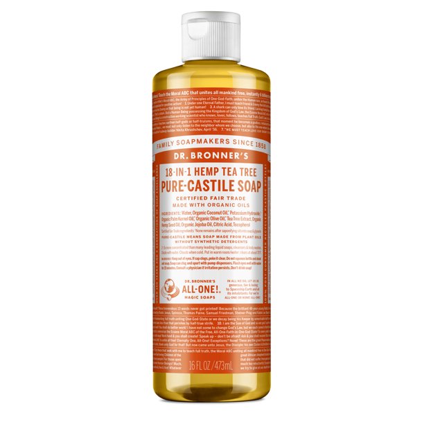 Dr. Bronner's Tea Tree PureCastile Liquid Soap 16 oz