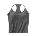 thumbnail image 2 of Bixock Pajamas Tops for Women Sleep Shirts Sleeveless No Wire Camisole Tank Top with Built In Bra Breathable Soft Layering Indoor Sleepwear, 2 of 6