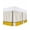 Yellow, variant on Orange,Wrap Around Bed Skirts for Queen Bed 18" Drop,Bed Skirt with Adjustable Elastic Belt Dust Ruffle Bed Valance for Bedroom Hotel Modern Abstract Geometric Patchwork Stripes Art Bed Frame Cover