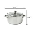 Mainstays Stainless Steel 5Quart Dutch Oven with Glass Lid