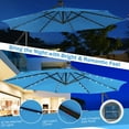thumbnail image 4 of Topbuy 8.4 ft Blue Patio Umbrella, LED Lights and Rust Resistant, 4 of 7